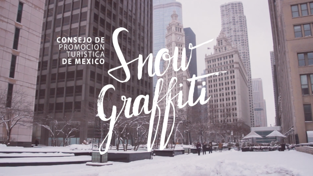 Lapiz – México Board of Tourism – Snow Graffiti – 2015